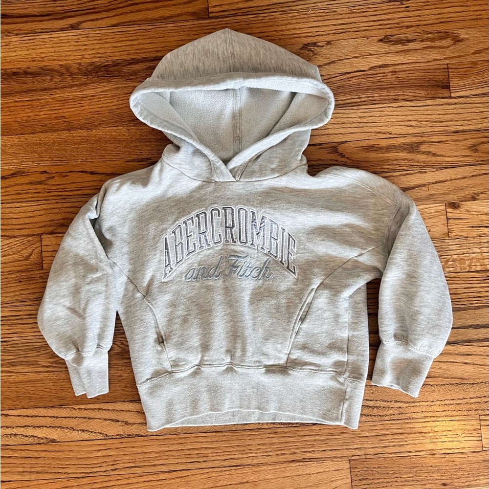 Abercrombie & Fitch Kids Light Gray Hoodie Sz 5/6